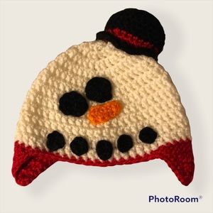 Crochet Snowman Hat